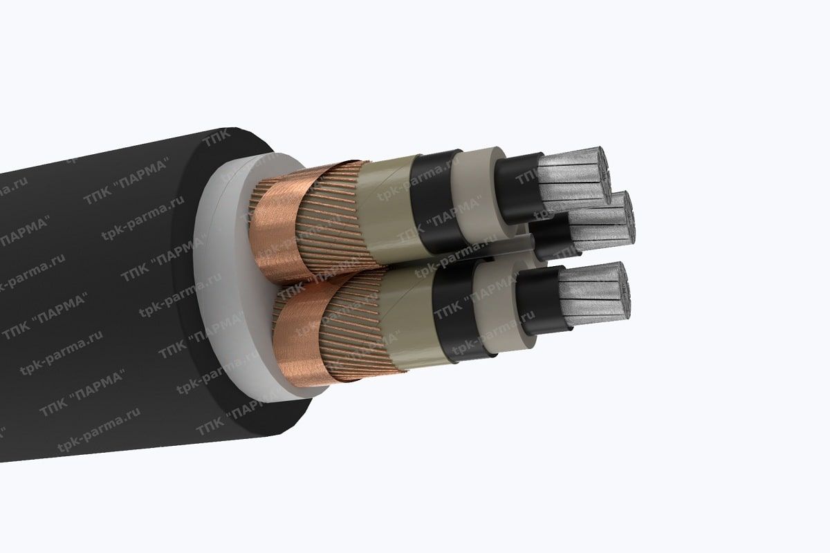 Фотография провода Кабель АПвВ 3х300/95 - 10кВ